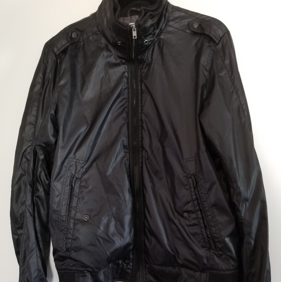 Diesel Men's Black Shiny Jacket XL - Picture 1 of 5